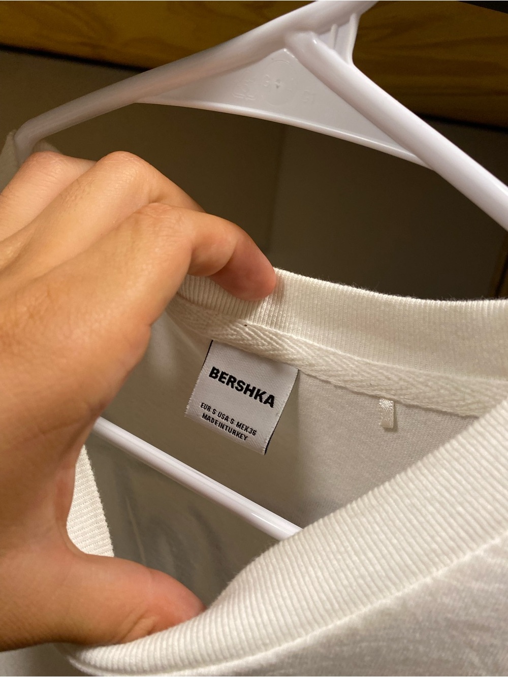 Bershka Cream Crewneck Pullover